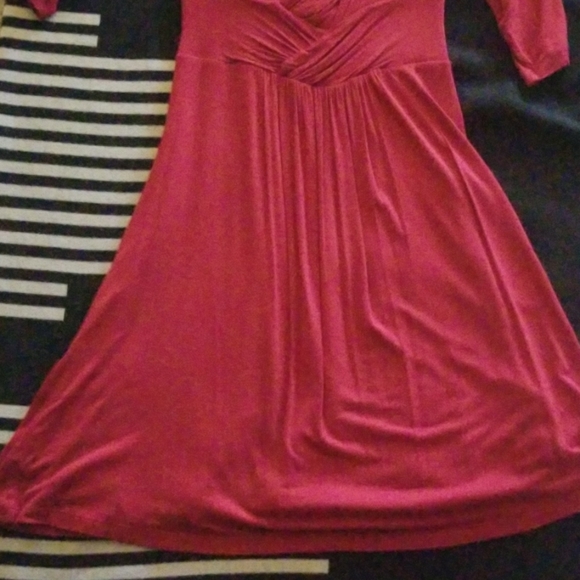 Velvet Deep Red Dress - Picture 5 of 8